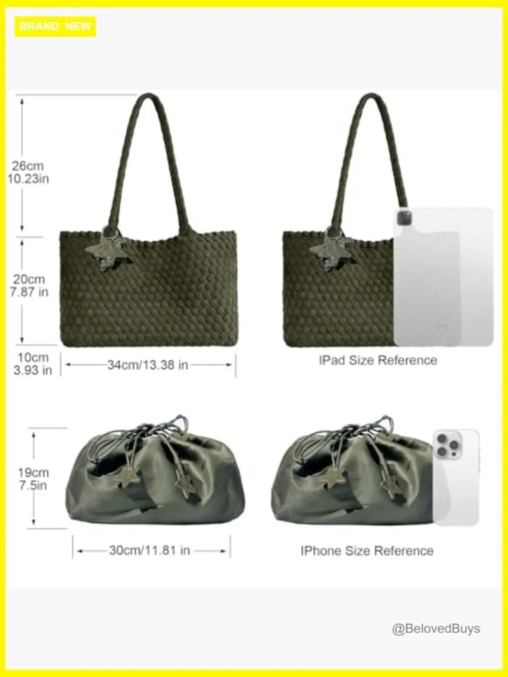 Woven Hobo Bag, Faux Leather Tote Shoulder Bag, Large Capacity, Magnetic